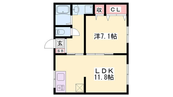 土山駅 徒歩33分 2階の物件間取画像